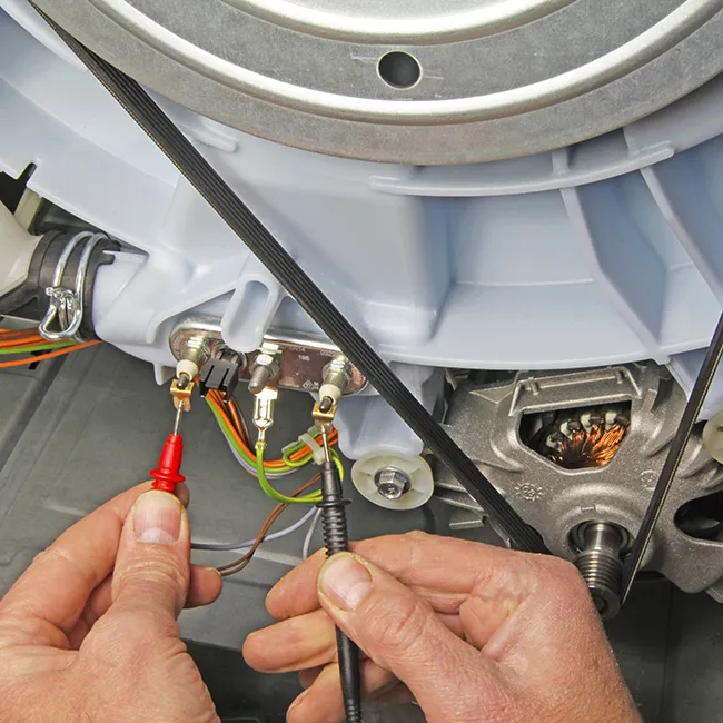 Kenbys testing heating elements in Washing Machines